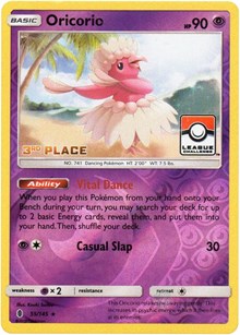Oricorio - 55/145 (League Challenge) [3rd Place] - League & Championship Cards - #055 - Pokemon TCG card