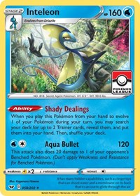 Inteleon - 058/202 (Pokemon League) - League & Championship Cards - #058 - Pokemon TCG card