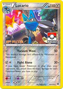 Lucario - 63/124 (Pokemon League) [3rd Place] - League & Championship Cards - #063 - Pokemon TCG card