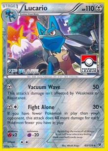 Lucario - 63/124 (Pokemon League) [2nd Place] - League & Championship Cards - #063 - Pokemon TCG card