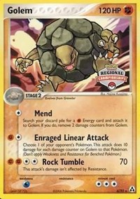 Golem - 6/92 (Regional Championships) #006 Golem - 6/92 (Regional Championships) - League & Championship Cards - #006 - Pokemon TCG card