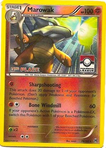 Marowak - 78/162 (Pokemon League) [3rd Place] - League & Championship Cards - #078 - Pokemon TCG card