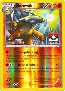 Marowak - 78/162 (Pokemon League) [4th Place] - League & Championship Cards - #078 - Pokemon TCG card