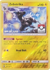 Zebstrika - 82/214 (League Challenge) [2nd Place] - League & Championship Cards - #082 - Pokemon TCG card