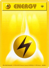 Lightning Energy - Base Set (Shadowless) - #100 - Pokemon TCG card