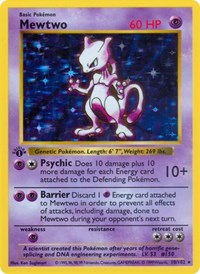 Mewtwo - Base Set (Shadowless) - #010 - Pokemon TCG card