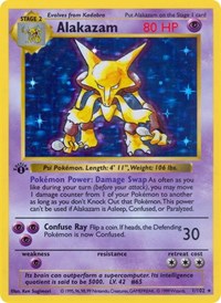 Alakazam #001 Alakazam - Base Set (Shadowless) - #001 - Pokemon TCG card