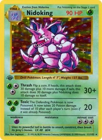 Nidoking - Base Set (Shadowless) - #011 - Pokemon TCG card