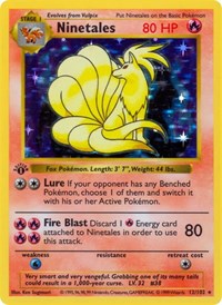 Ninetales - Base Set (Shadowless) - #012 - Pokemon TCG card