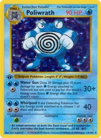 Poliwrath - Base Set (Shadowless) - #013 - Pokemon TCG card