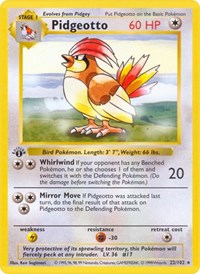 Pidgeotto - Base Set (Shadowless) - #022 - Pokemon TCG card