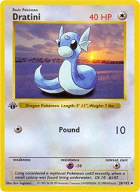 Dratini #026 Dratini - Base Set (Shadowless) - #026 - Pokemon TCG card