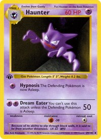 Haunter - Base Set (Shadowless) - #029 - Pokemon TCG card