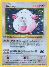 Chansey #003 Chansey - Base Set (Shadowless) - #003 - Pokemon TCG card