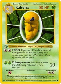 Kakuna #033 Kakuna - Base Set (Shadowless) - #033 - Pokemon TCG card