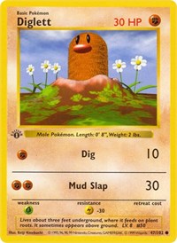 Diglett #047 Diglett - Base Set (Shadowless) - #047 - Pokemon TCG card