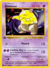 Drowzee - Base Set (Shadowless) - #049 - Pokemon TCG card