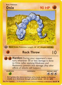 Onix #056 Onix - Base Set (Shadowless) - #056 - Pokemon TCG card