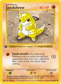 Sandshrew - Base Set (Shadowless) - #062 - Pokemon TCG card