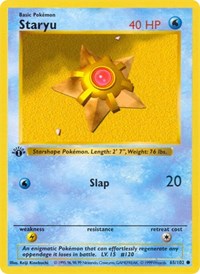 Staryu #065 Staryu - Base Set (Shadowless) - #065 - Pokemon TCG card