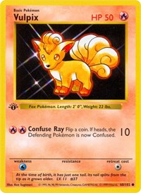 Vulpix - Base Set (Shadowless) - #068 - Pokemon TCG card