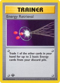 Energy Retrieval - Base Set (Shadowless) - #081 - Pokemon TCG card