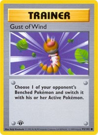 Gust of Wind - Base Set (Shadowless) - #093 - Pokemon TCG card