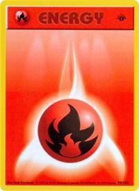Fire Energy - Base Set (Shadowless) - #098 - Pokemon TCG card