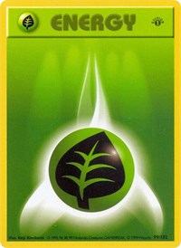 Grass Energy - Base Set (Shadowless) - #099 - Pokemon TCG card