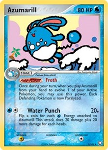 Azumarill - 1/109 (EX Team Rocket Returns) - Deck Exclusives - #001 - Pokemon TCG card