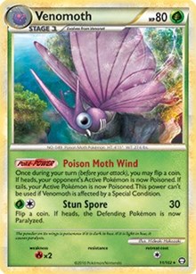 Venomoth - 11/102 (HGSS Triumphant) #011 Venomoth - 11/102 (HGSS Triumphant) - Deck Exclusives - #011 - Pokemon TCG card
