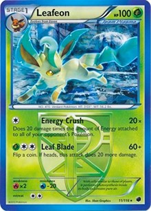 Leafeon - 11/116 (BW Plasma Freeze) #011 Leafeon - 11/116 (BW Plasma Freeze) - Deck Exclusives - #011 - Pokemon TCG card
