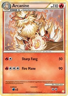 Arcanine - 1/123 (HeartGold & SoulSilver) #001 Arcanine - 1/123 (HeartGold & SoulSilver) - Deck Exclusives - #001 - Pokemon TCG card