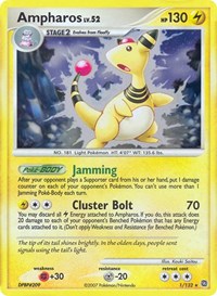Ampharos - 1/132 (DP Secret Wonders) #001 Ampharos - 1/132 (DP Secret Wonders) - Deck Exclusives - #001 - Pokemon TCG card