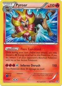 Pyroar - 12/119 (XY Phantom Forces) - Deck Exclusives - #012 - Pokemon TCG card