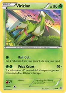 Virizion - 12/98 - Deck Exclusives - #012 - Pokemon TCG card