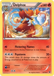 Delphox - 13/124 (XY Fates Collide) - Deck Exclusives - #013 - Pokemon TCG card