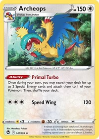 Archeops - Deck Exclusives - #147 - Pokemon TCG card