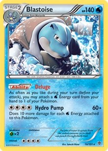Blastoise - 16/101 (BW Plasma Blast) - Deck Exclusives - #016 - Pokemon TCG card
