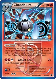 Chandelure - 16/116 (BW Plasma Freeze) - Deck Exclusives - #016 - Pokemon TCG card
