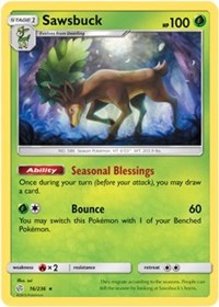 Sawsbuck - 16/236 - Deck Exclusives - #016 - Pokemon TCG card