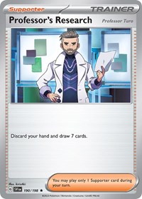 Professor's Research [Professor Turo] - Deck Exclusives - #190 - Pokemon TCG card