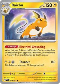 Raichu - 019/091 (Paldean Fates) #019 Raichu - 019/091 (Paldean Fates) - Deck Exclusives - #019 - Pokemon TCG card