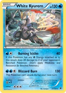 White Kyurem - 21/124 (XY Fates Collide) - Deck Exclusives - #021 - Pokemon TCG card