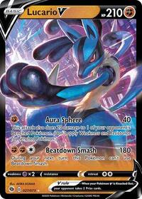 Lucario V - 027/073 - Deck Exclusives - #27 - Pokemon TCG card