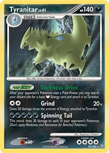 Tyranitar - 30/100 (DP Stormfront) - Deck Exclusives - #030 - Pokemon TCG card