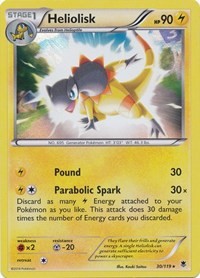 Heliolisk - 30/119 (XY Phantom Forces) - Deck Exclusives - #030 - Pokemon TCG card