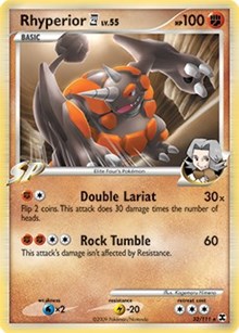 Rhyperior E4 - 32/111 (DPPt Rising Rivals) - Deck Exclusives - #032 - Pokemon TCG card