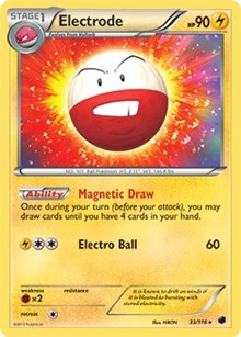Electrode - 33/116 (BW Plasma Freeze) #033 Electrode - 33/116 (BW Plasma Freeze) - Deck Exclusives - #033 - Pokemon TCG card
