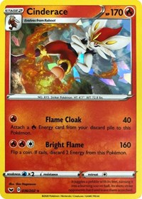 Cinderace #036 Cinderace - Deck Exclusives - #036 - Pokemon TCG card